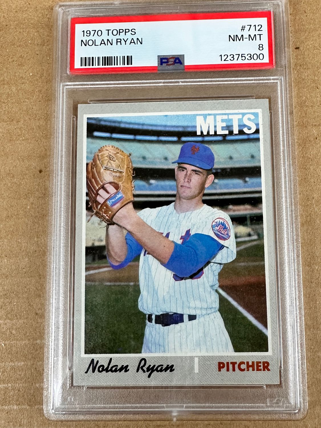 1970 Topps #712 Nolan Ryan PSA 8