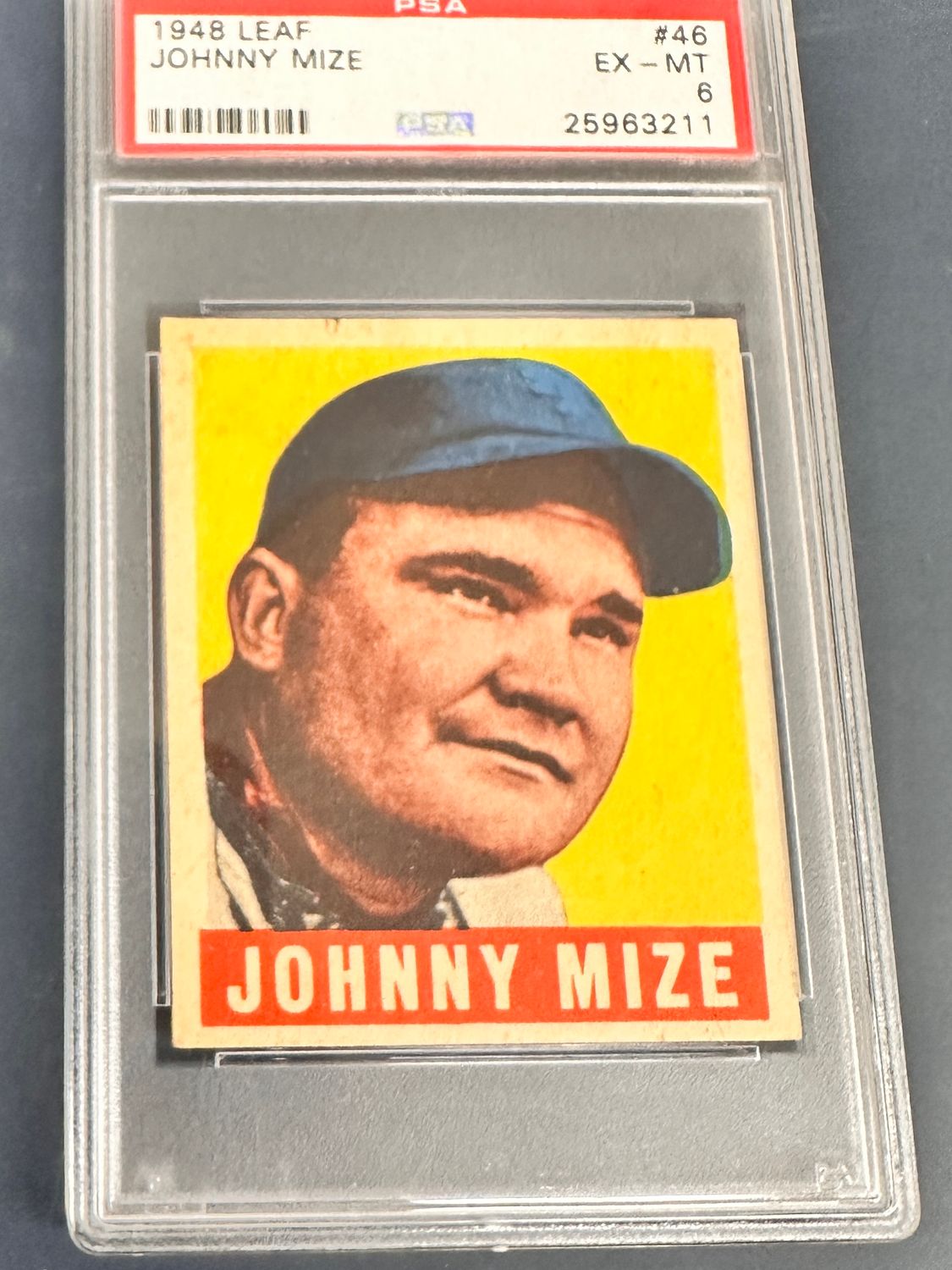 1948 Leaf #46 Johnny Mize PSA 6