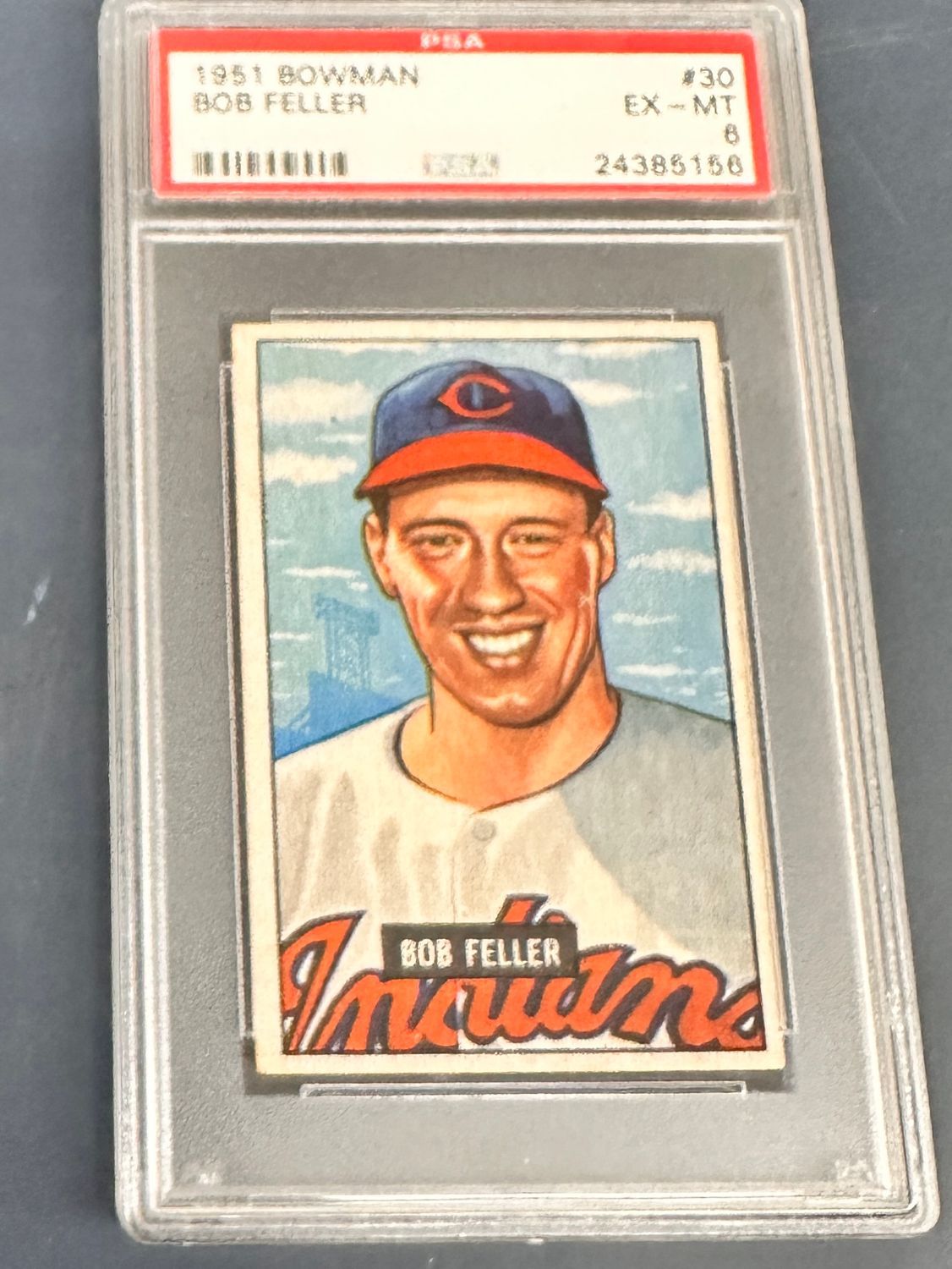 1952 Bowman #30 Bob Feller PSA 6