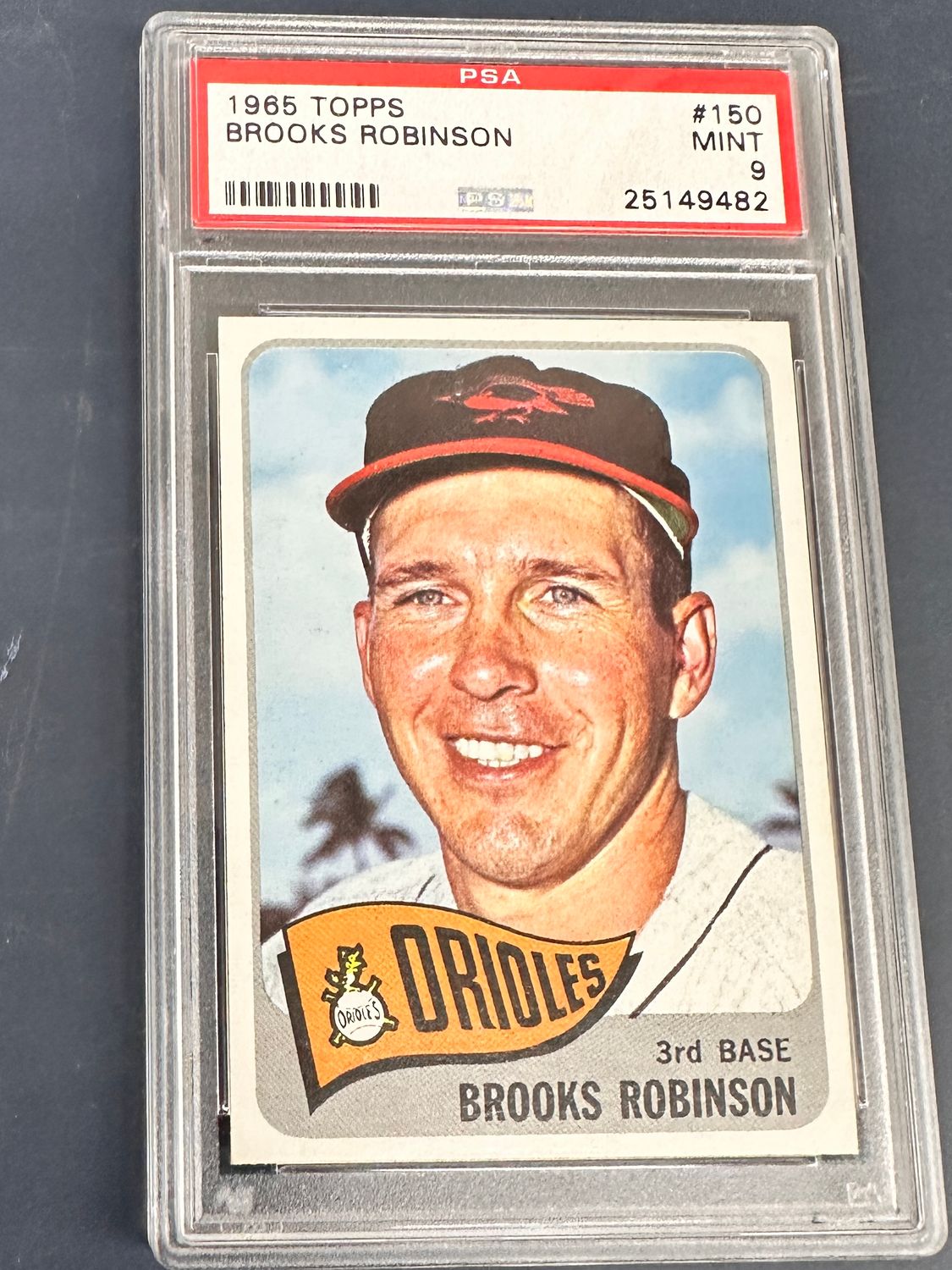 1965 Topps #150 Brooks Robinson PSA 9