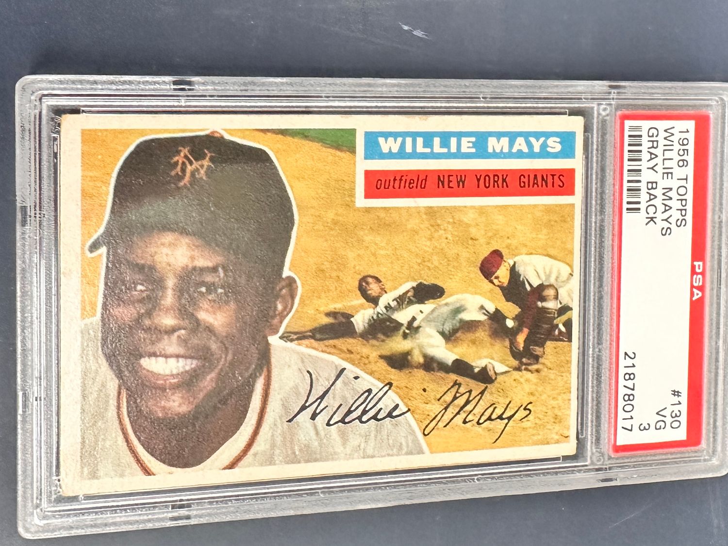 1956 Topps #130 Willie Mays PSA 3