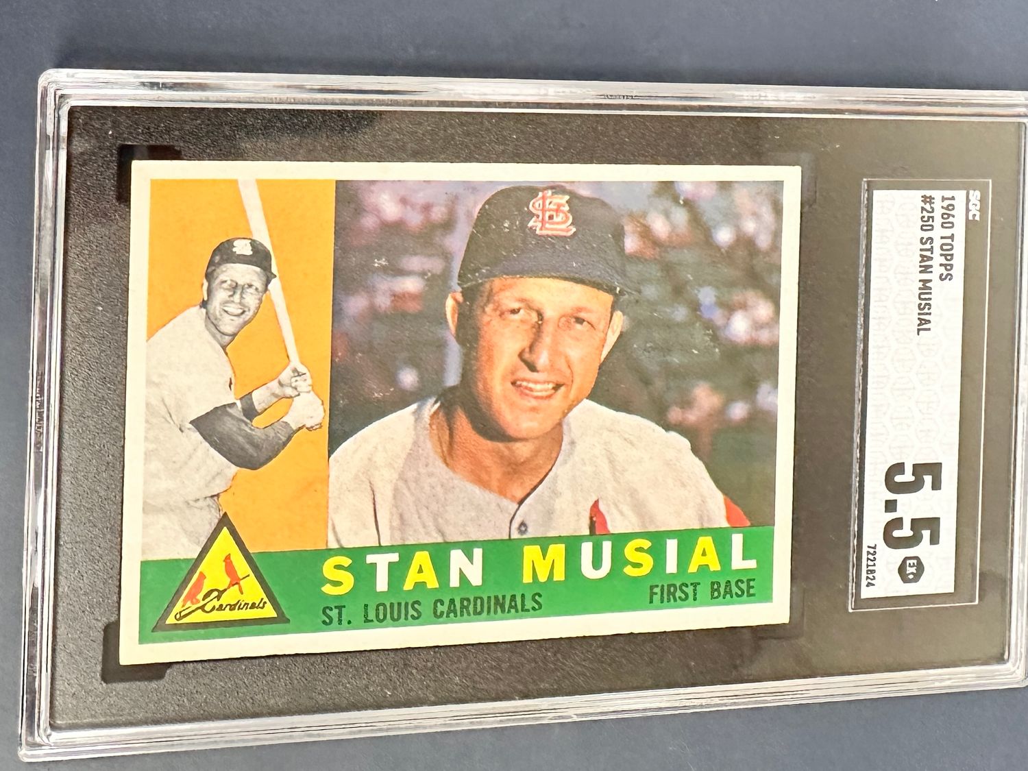 1960 Topps #250 Stan Musial SGC 5.5