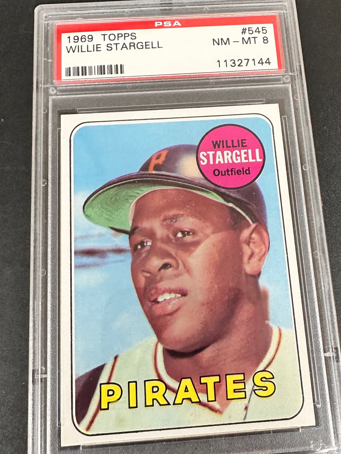 1969 Topps #545 Willie Stargell PSA 8