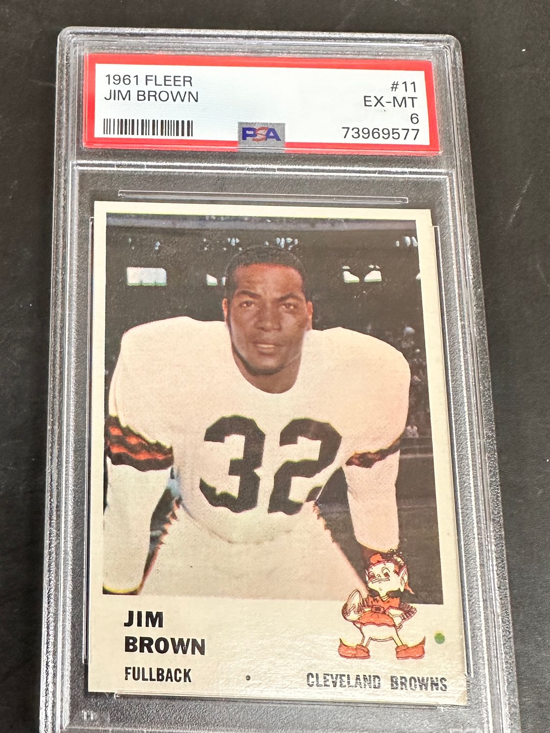 1961 Fleer #11 Jim Brown PSA 6