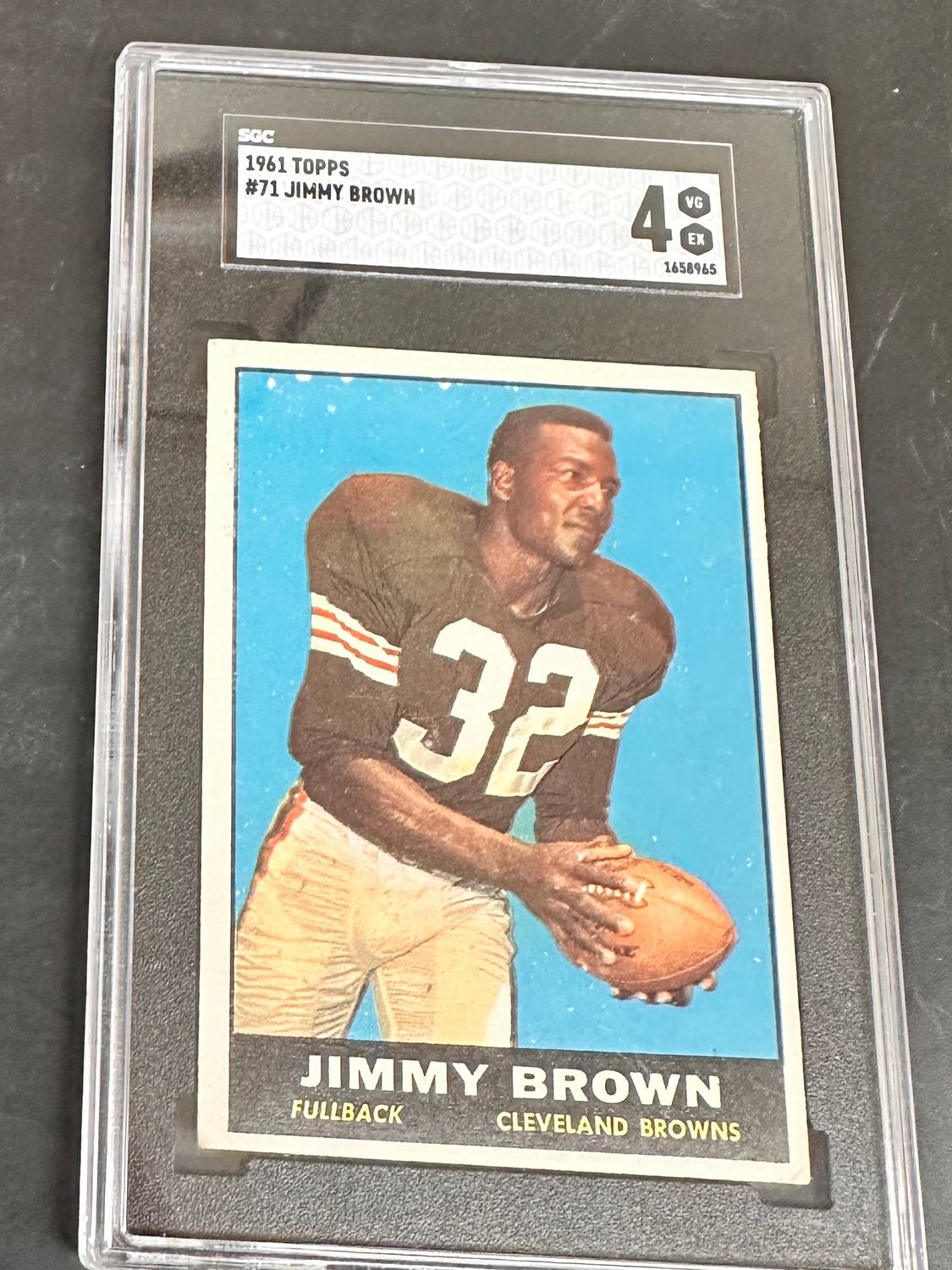1961 Topps #71 Jim Brown SGC 4