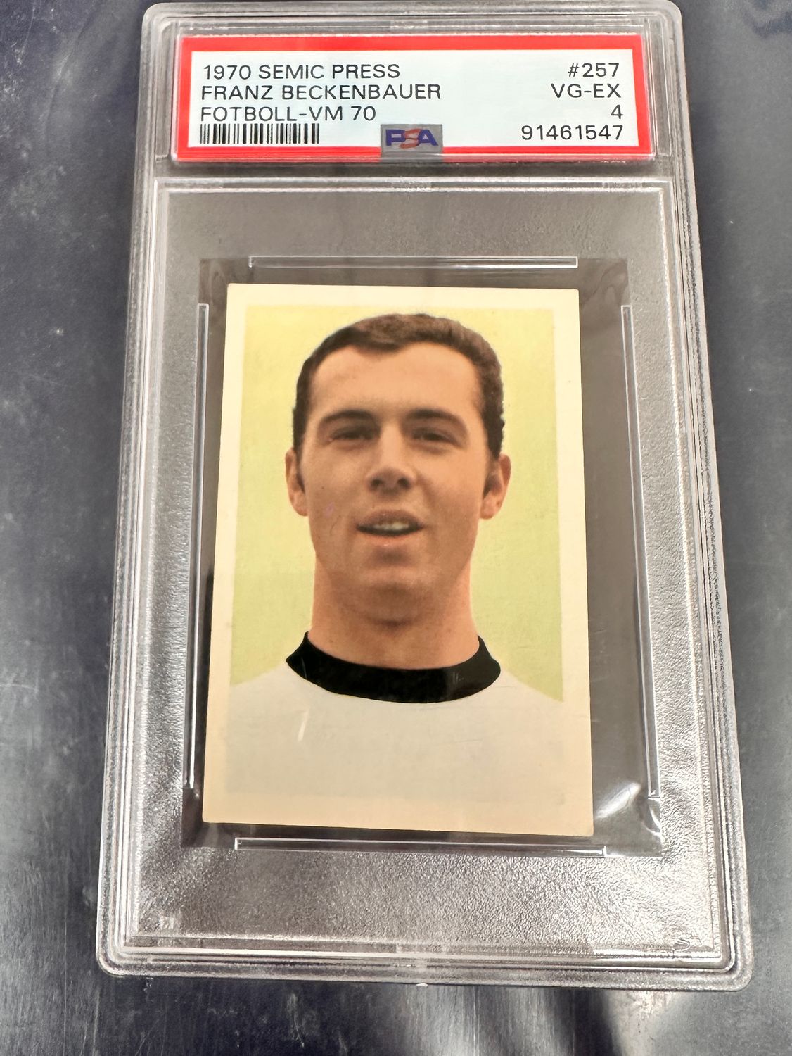 1970 Semic Press #257 Franz Beckenbauer PSA 4