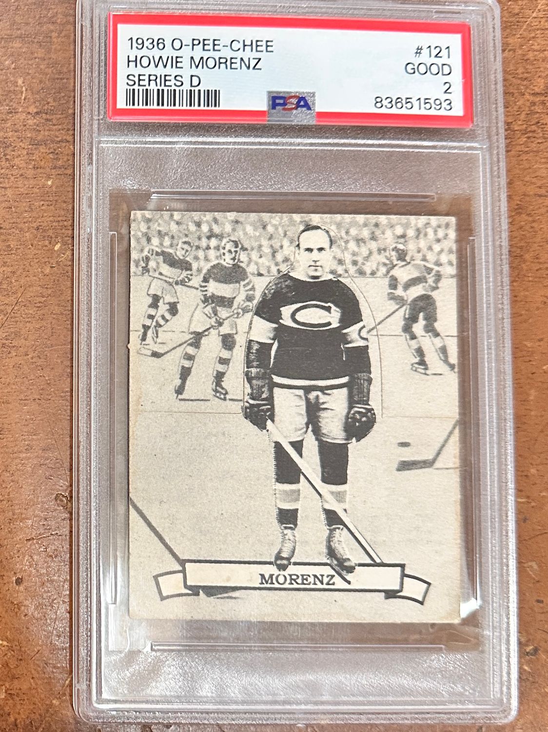 1936 Opeechee #121 Howie Morenz PSA 2 Nicer!