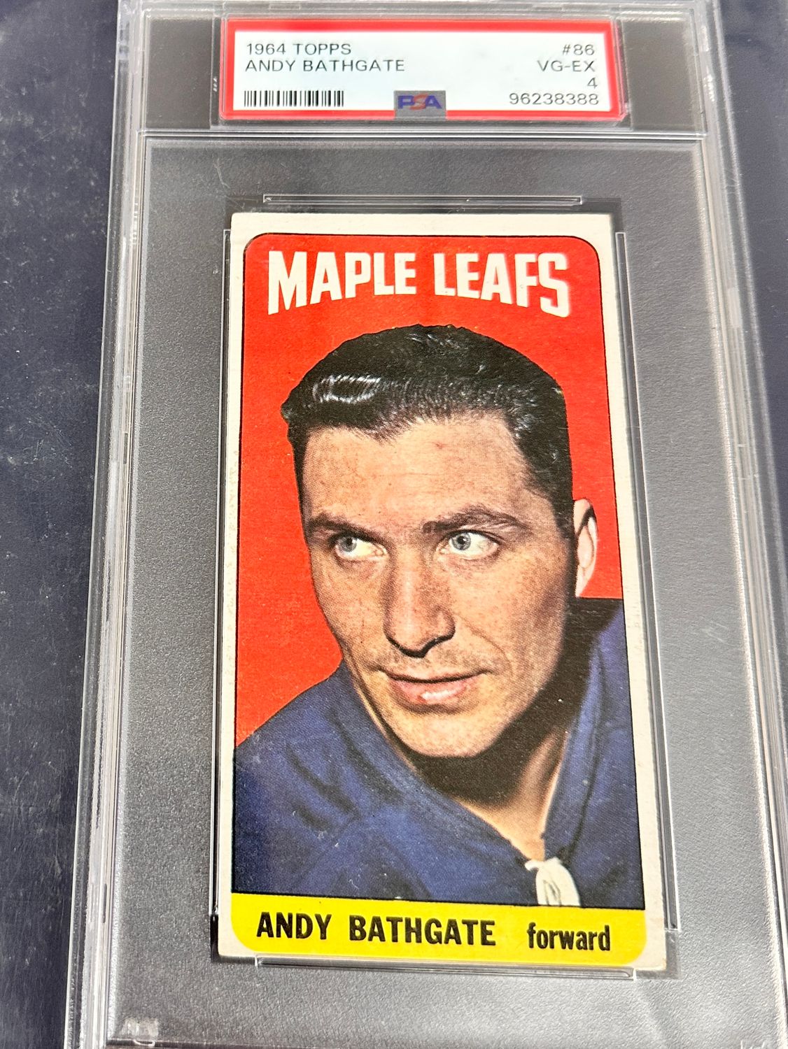 1964/65 Topps #86 Andy Bathgate PSA 4