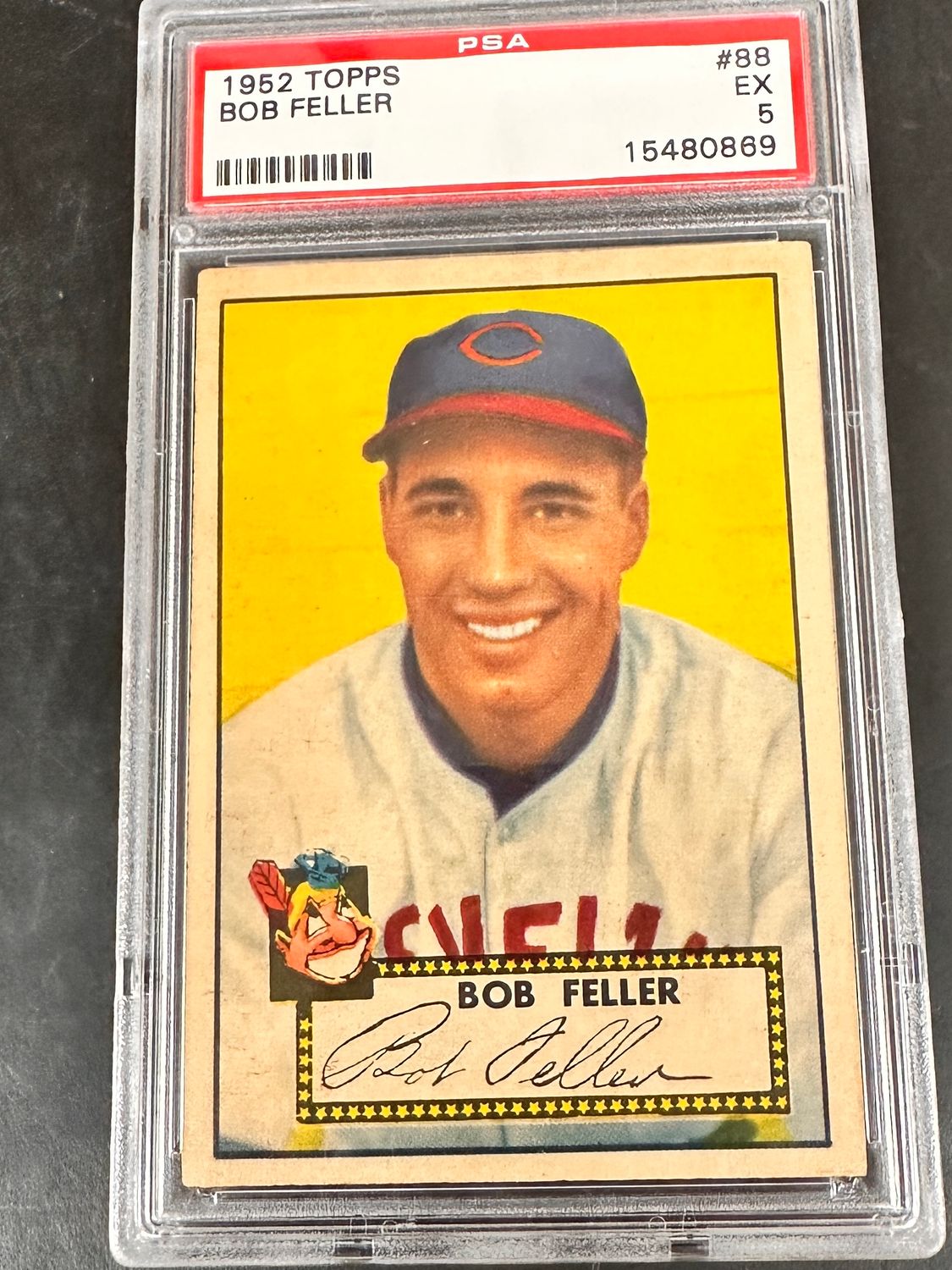 1952 Topps #88 Bob Feller PSA 5