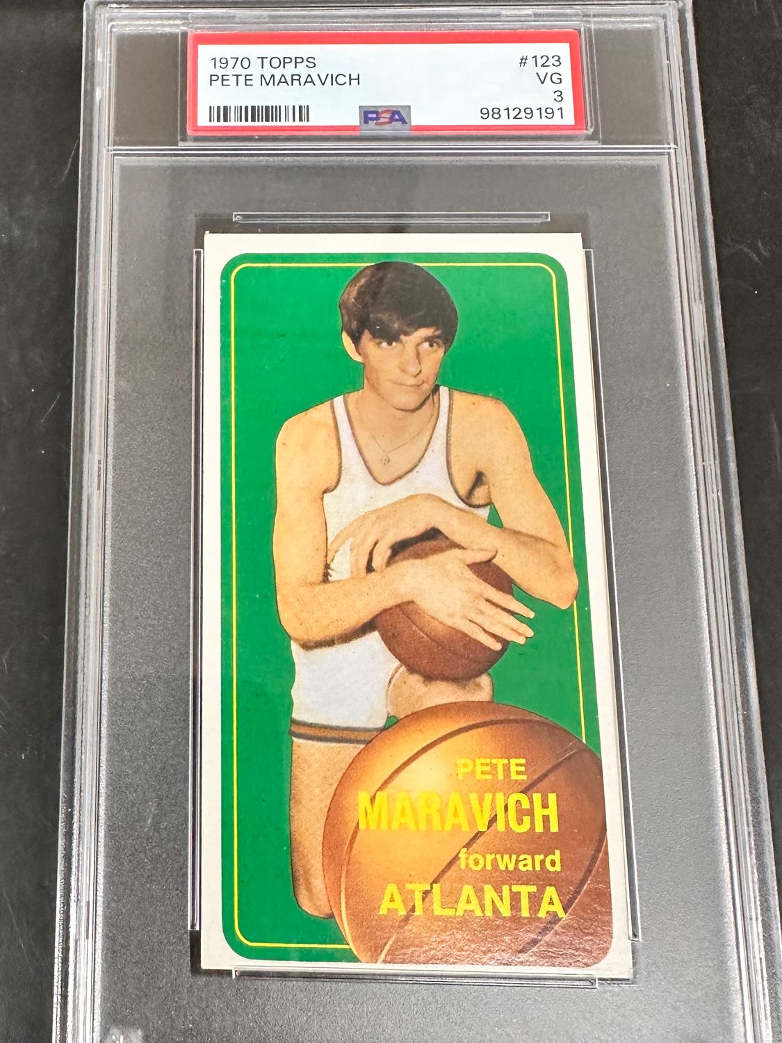 1970 Topps #123 Pete Maravich rookie PSA 3 Nicer