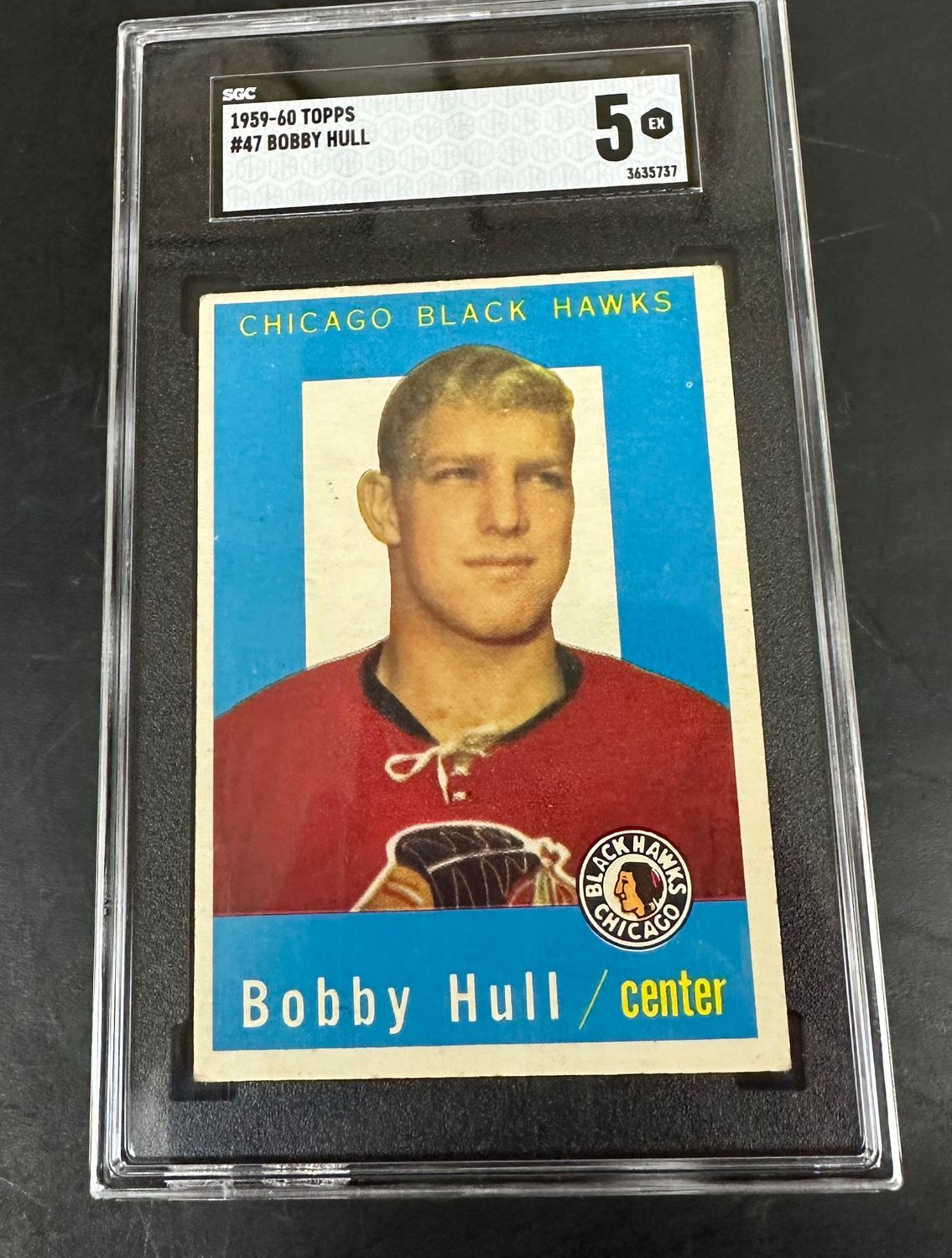 1959 Topps #47 Bobby Hull SGC 5