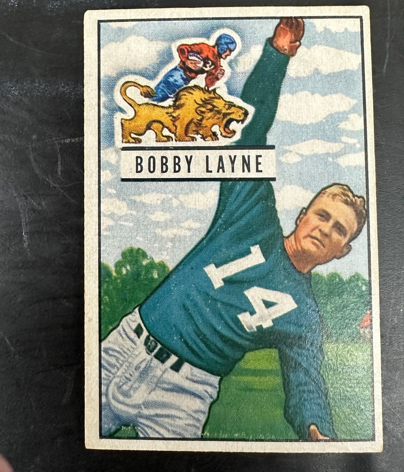 1951 Bowman #102 Bobby Layne Ex/Mint
