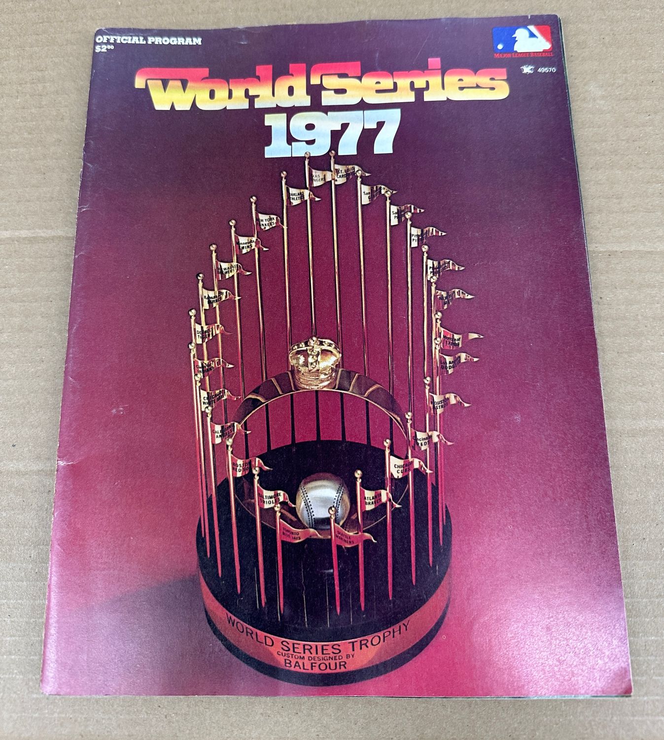 1977 World Series Program Yankees vs. Dodgers Ex/Mint