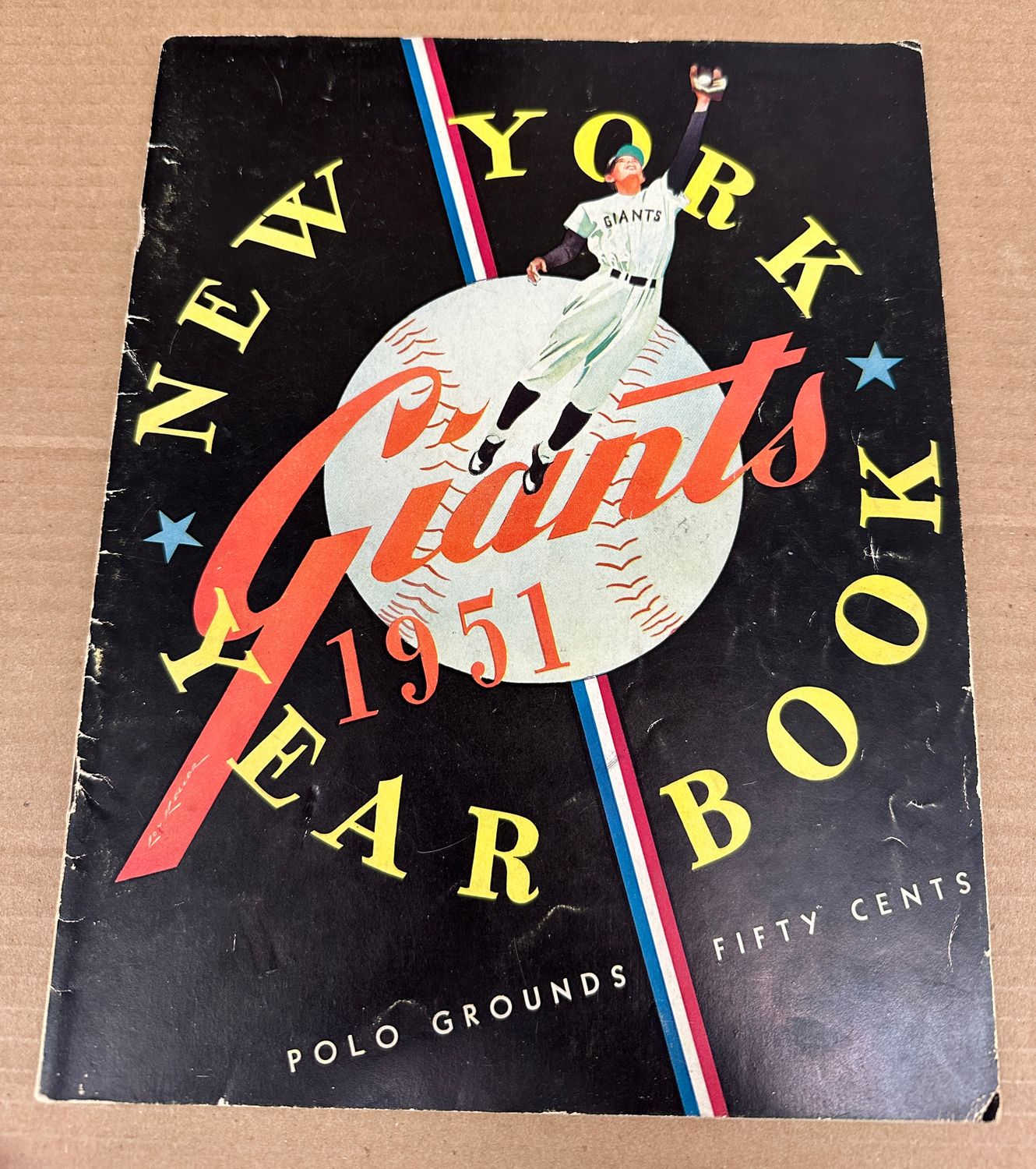 1951 NY Giants Yearbook Ex Mays rookie year