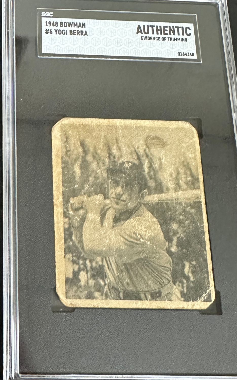 1948 Bowman #6 Yogi Berra rookie SGC Authentic