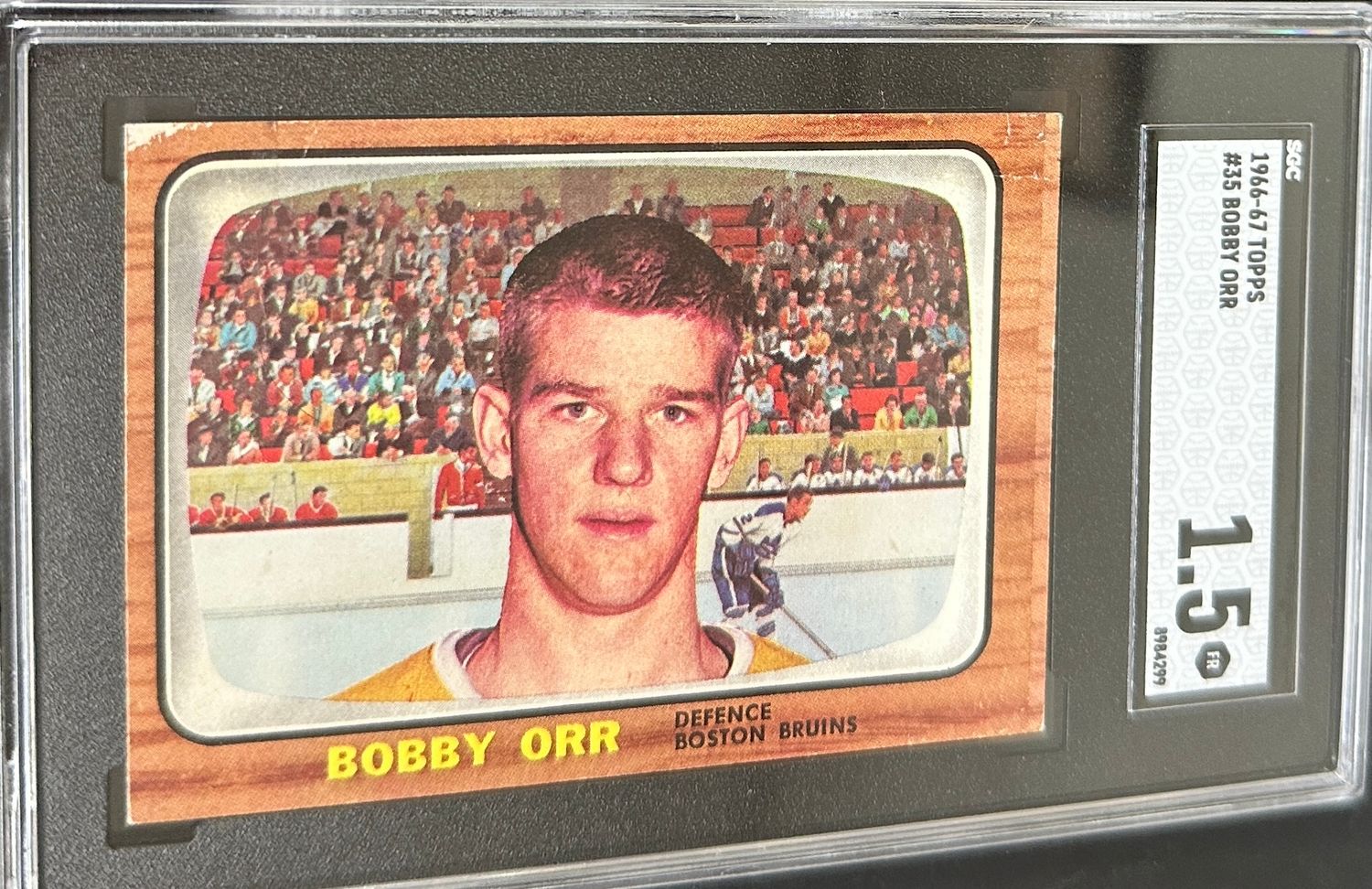 1966/67 Topps #35 Bobby Orr Rookie SGC 1.5 Nicer!
