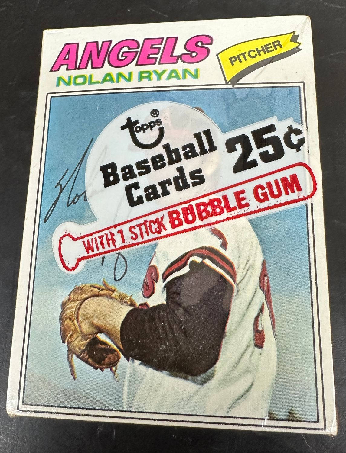 1977 Topps Sealed Cello Pack w/ Nolan Ryan on Top