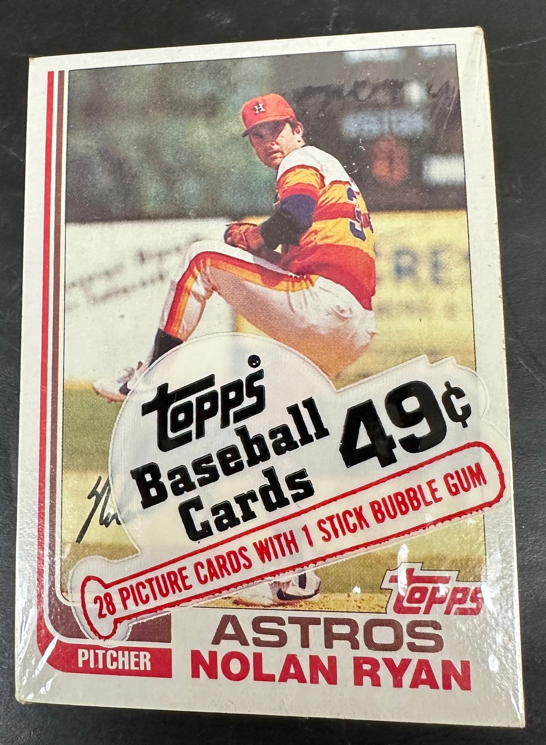 1982 Topps Sealed Cello Pack w/ Nolan Ryan on Top
