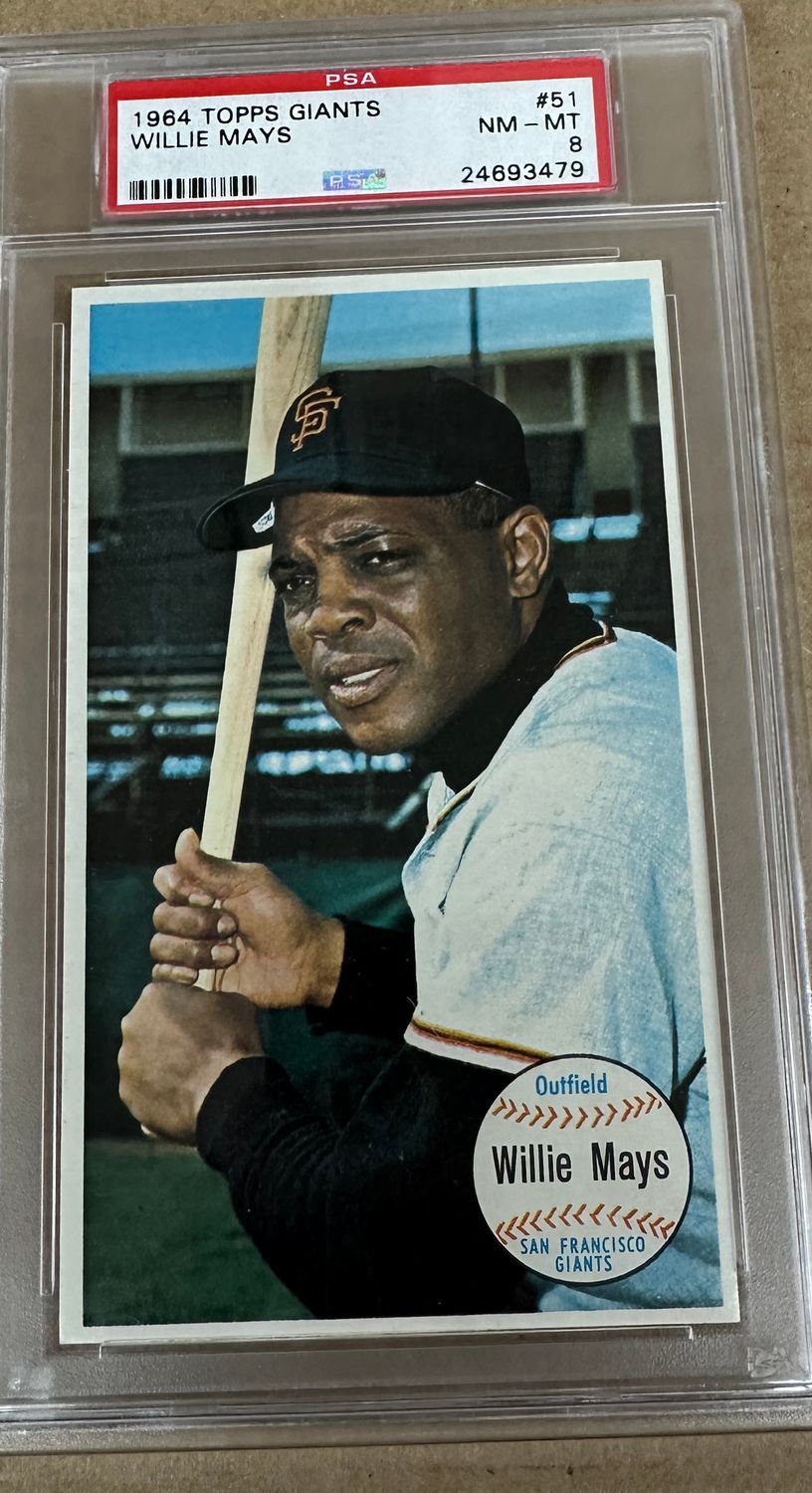 1964 Topps Giants #51 Willie Mays SP PSA 8