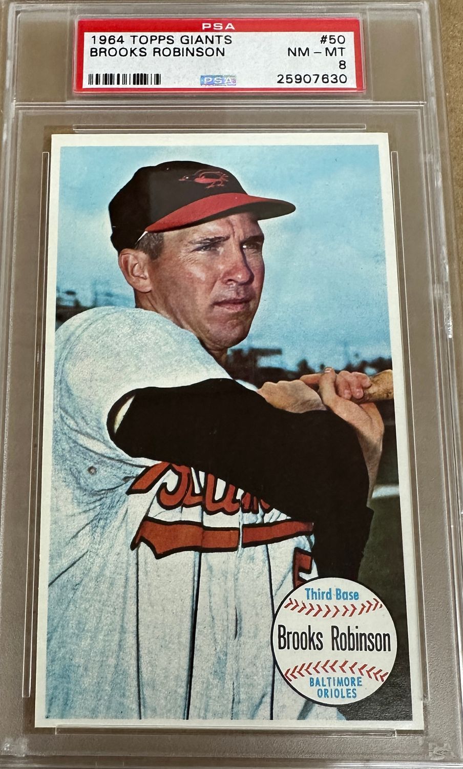 1964 Topps Giants #50 Brooks Robinson PSA 8
