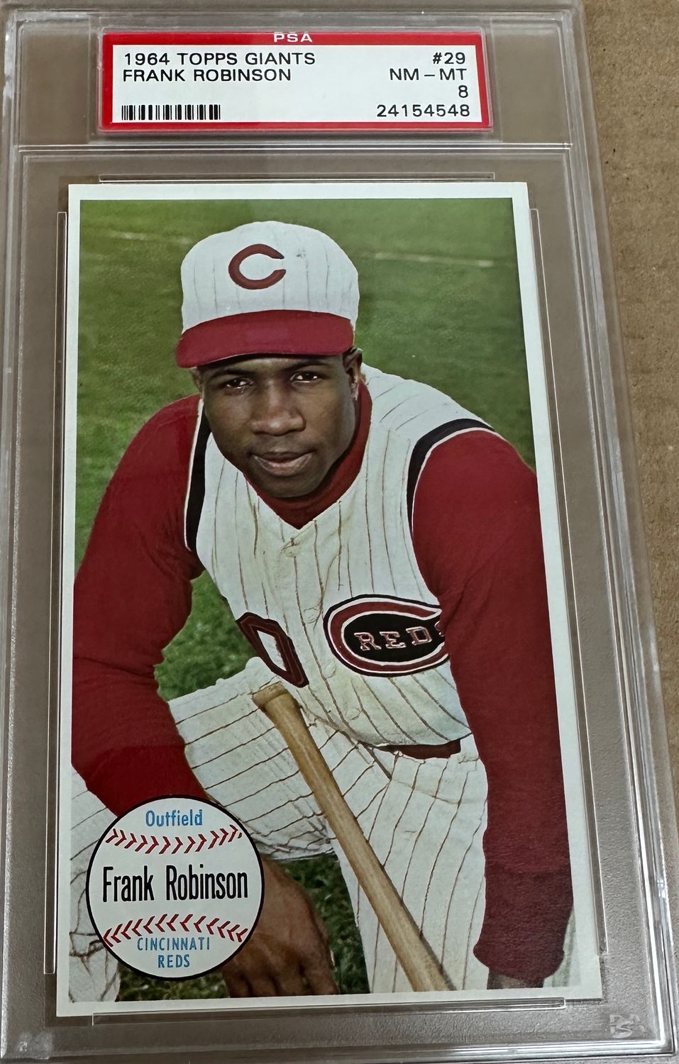 1964 Topps Giants #29 Frank Robinson PSA 8