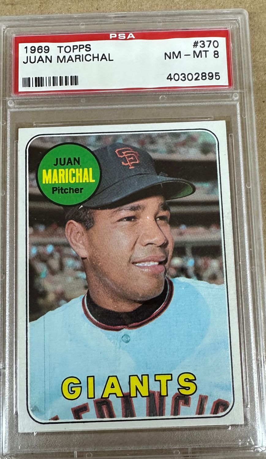 1969 Topps #370 Juan Marichal PSA 8 Well Centered!