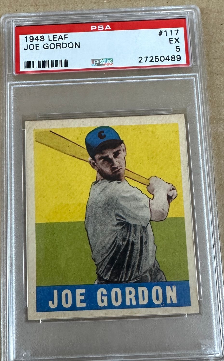 1948 Leaf #117 Joe Gordon PSA 5