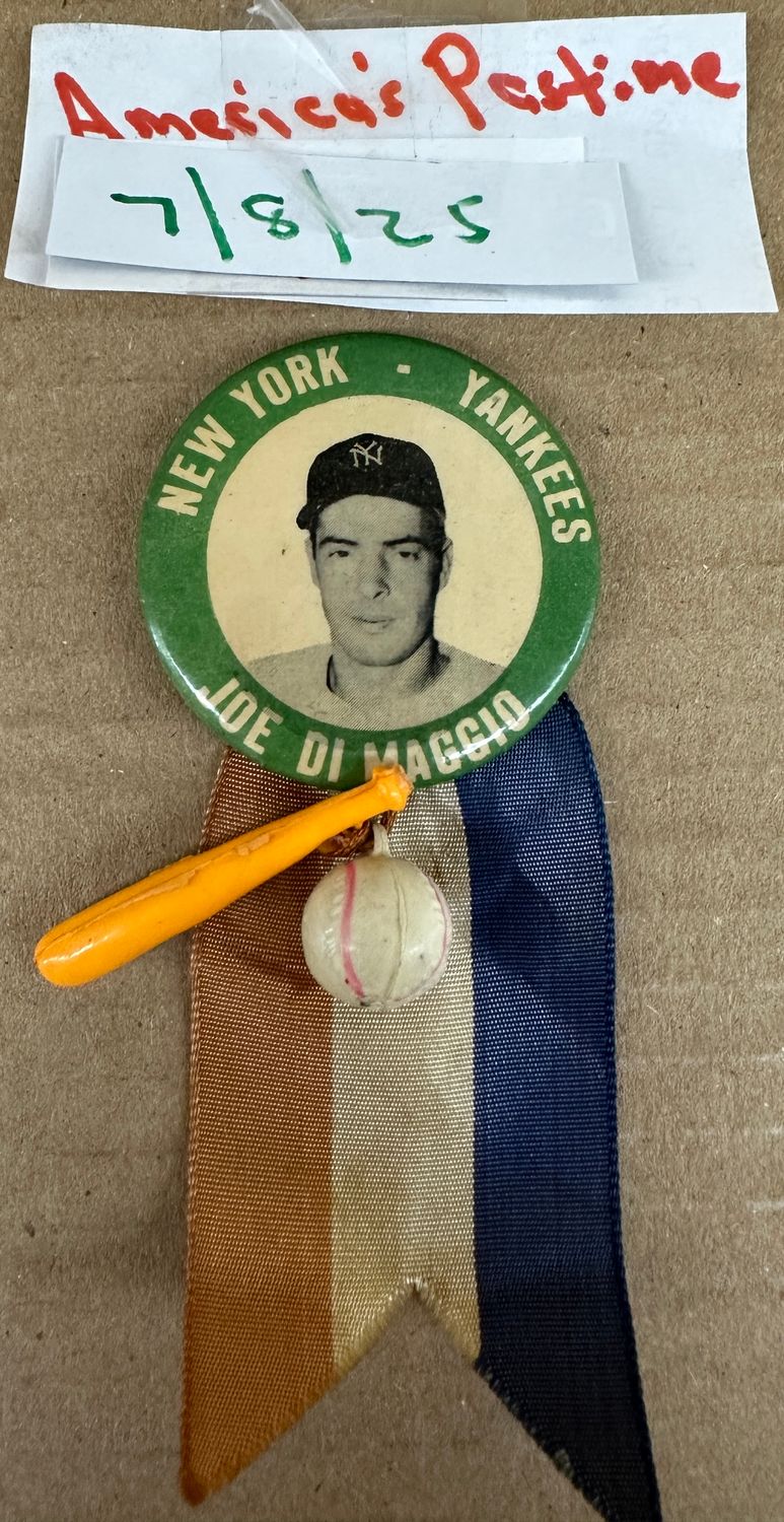 1940s Joe Dimaggio Pin set with Attachment
