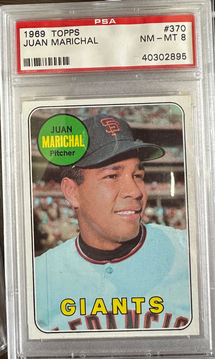 1969 Topps #640 Fergie Jenkins PSA 8 Well Centered!