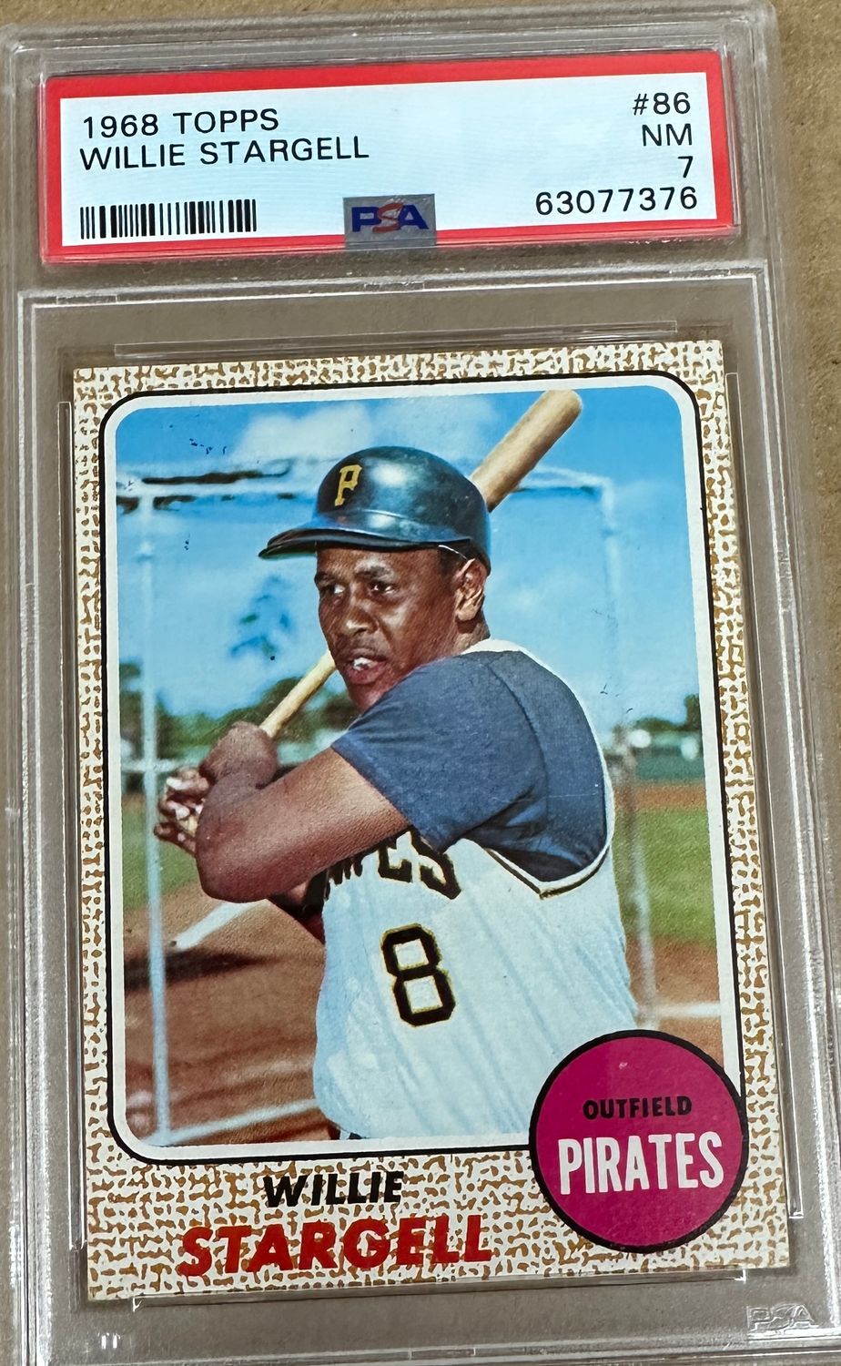 1968 Topps #86 Willie Stargell PSA 7