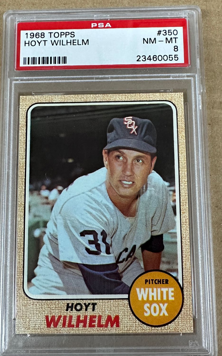 1968 Topps #350 Hoyt Wilhelm PSA 8 Well Centered!