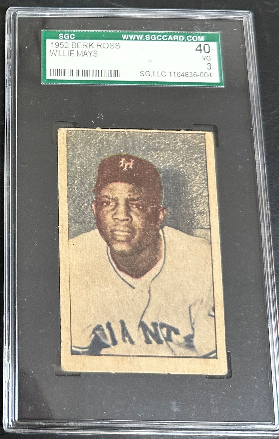 1952 Berk Ross Willie Mays SGC 3