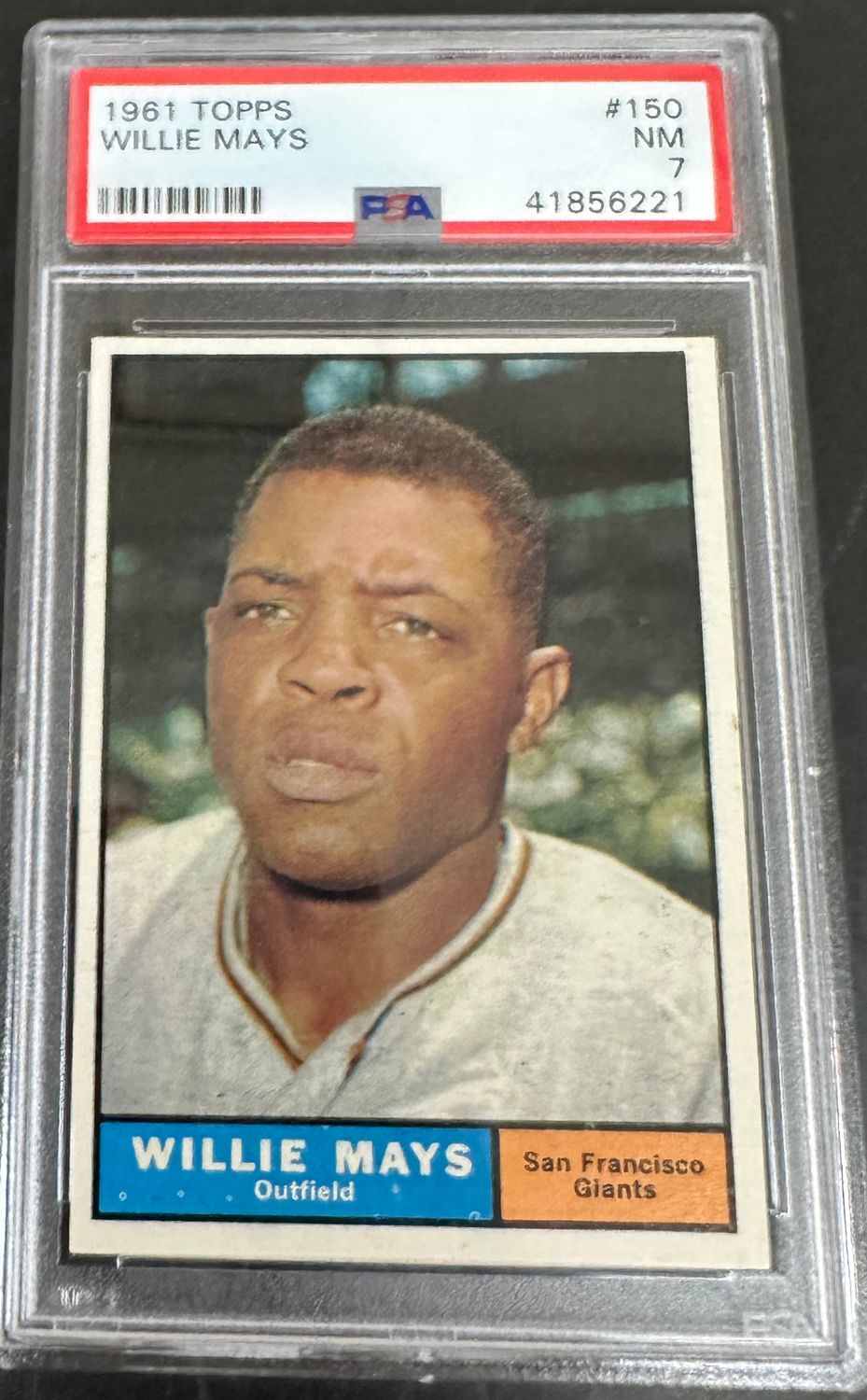 1961 Topps #150 Willie Mays PSA 7