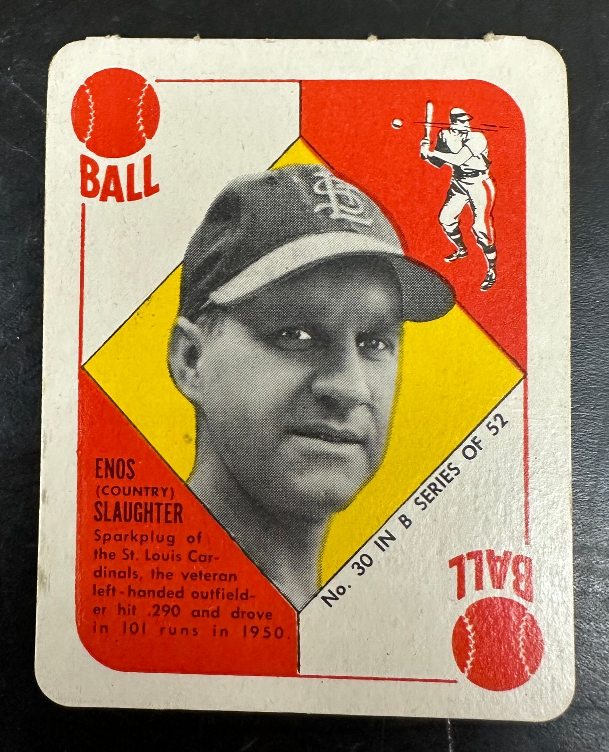 1951 Topps Blue Back Set Break #30 Enos Slaughter Ex/Mint