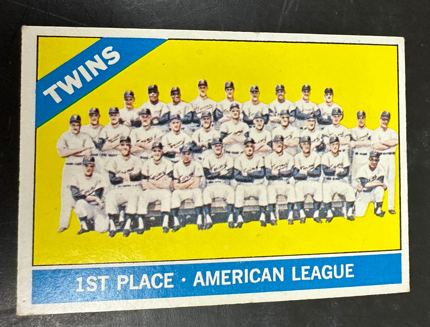 1966 Topps #526 Twins Team Card SP Ex/Mint