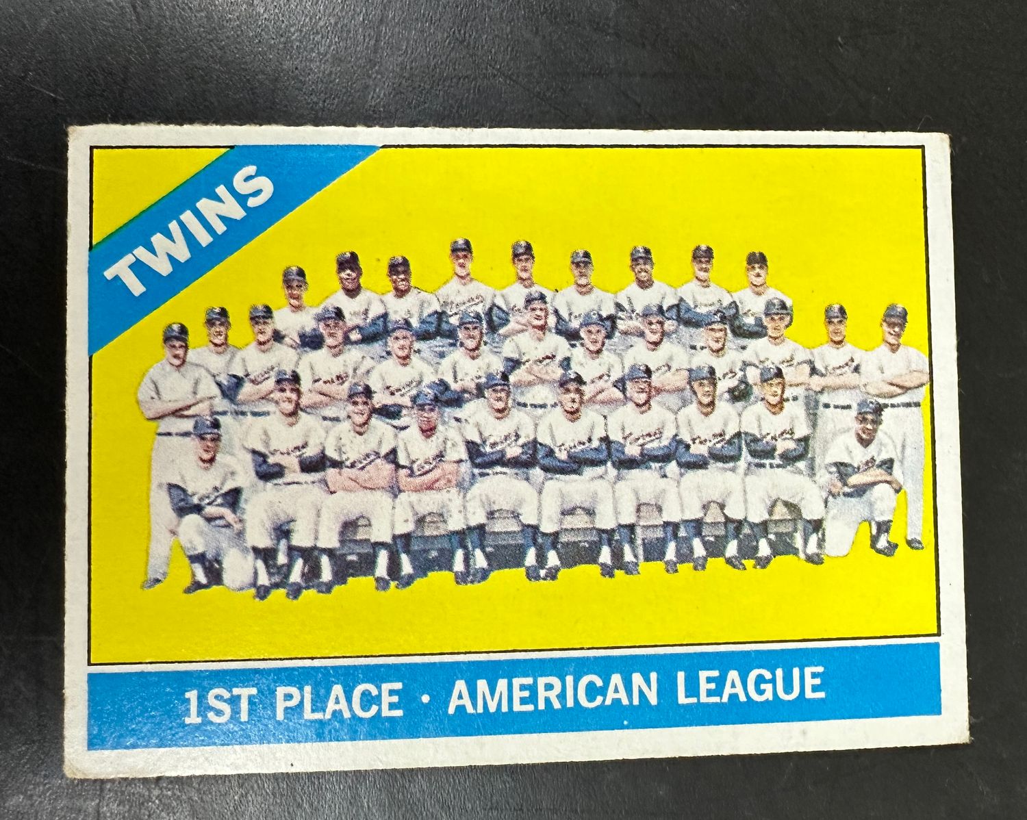 1966 Topps #526 Twins Team Card SP Ex+