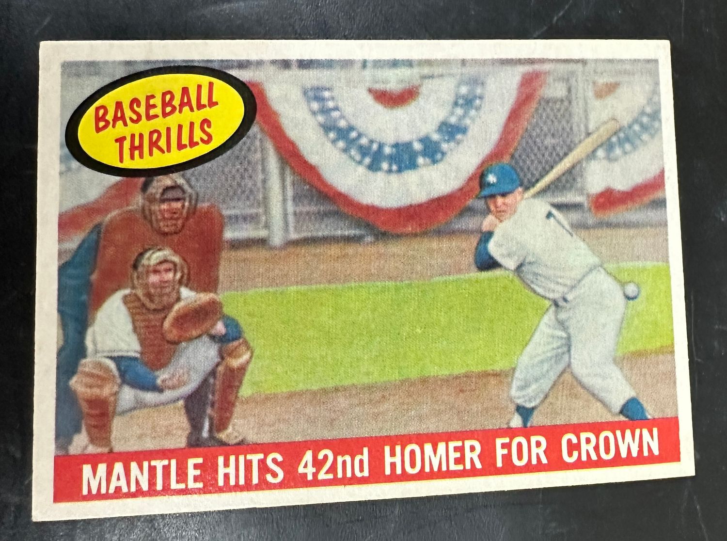 1959 Topps #461 Mickey Mantle Thrills Ex/Mint