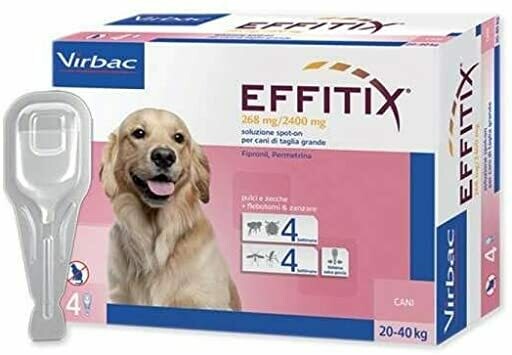 Effitix - antiparassitario spot on per cani - 
da 20 a 40 kg
268 mg/2400 mg