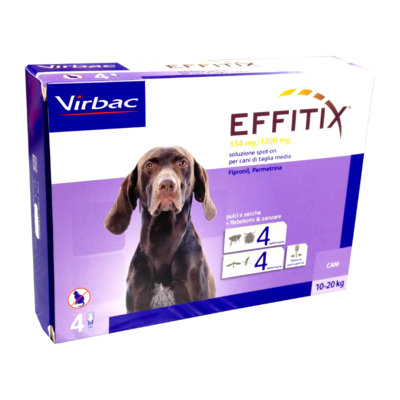 Effitix - antiparassitario spot on per cani - 
da 10 a 20 kg
134 mg/1200 mg