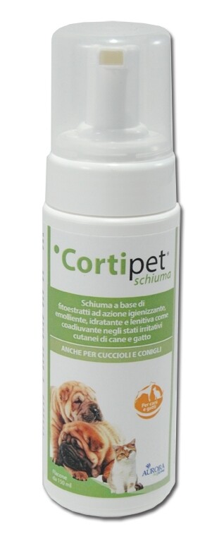 CortiPet Schiuma 150 ml. Shampoo uso topico per Cane e Gatto