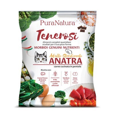 Tenerosi - Pura Natura - alimento completo per Gatti adulti o sterilizzati - Anatra