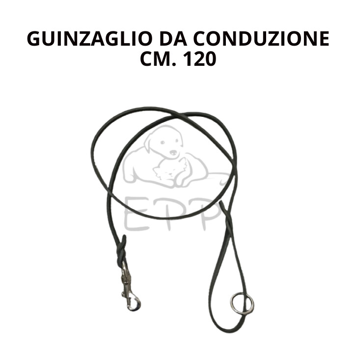 Lunghina da conduzione in Cuoio Groppone Italiano mm.10  CM 120