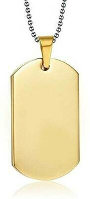 Dogtag Gold Chain