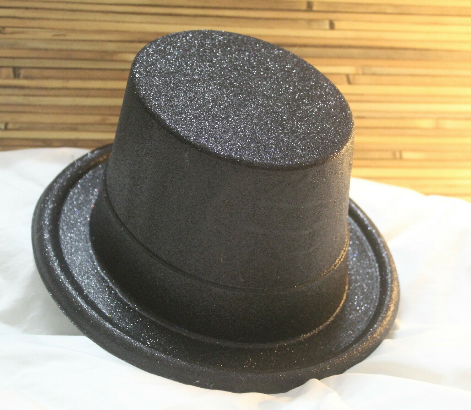 Black Shimmer Party Top Hat