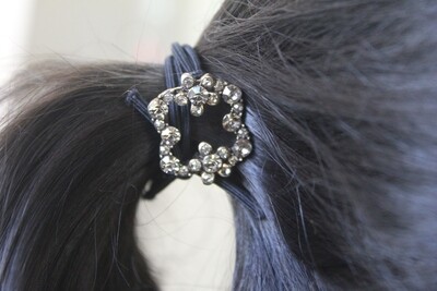 Studded Hair Tie with Elasticized Band