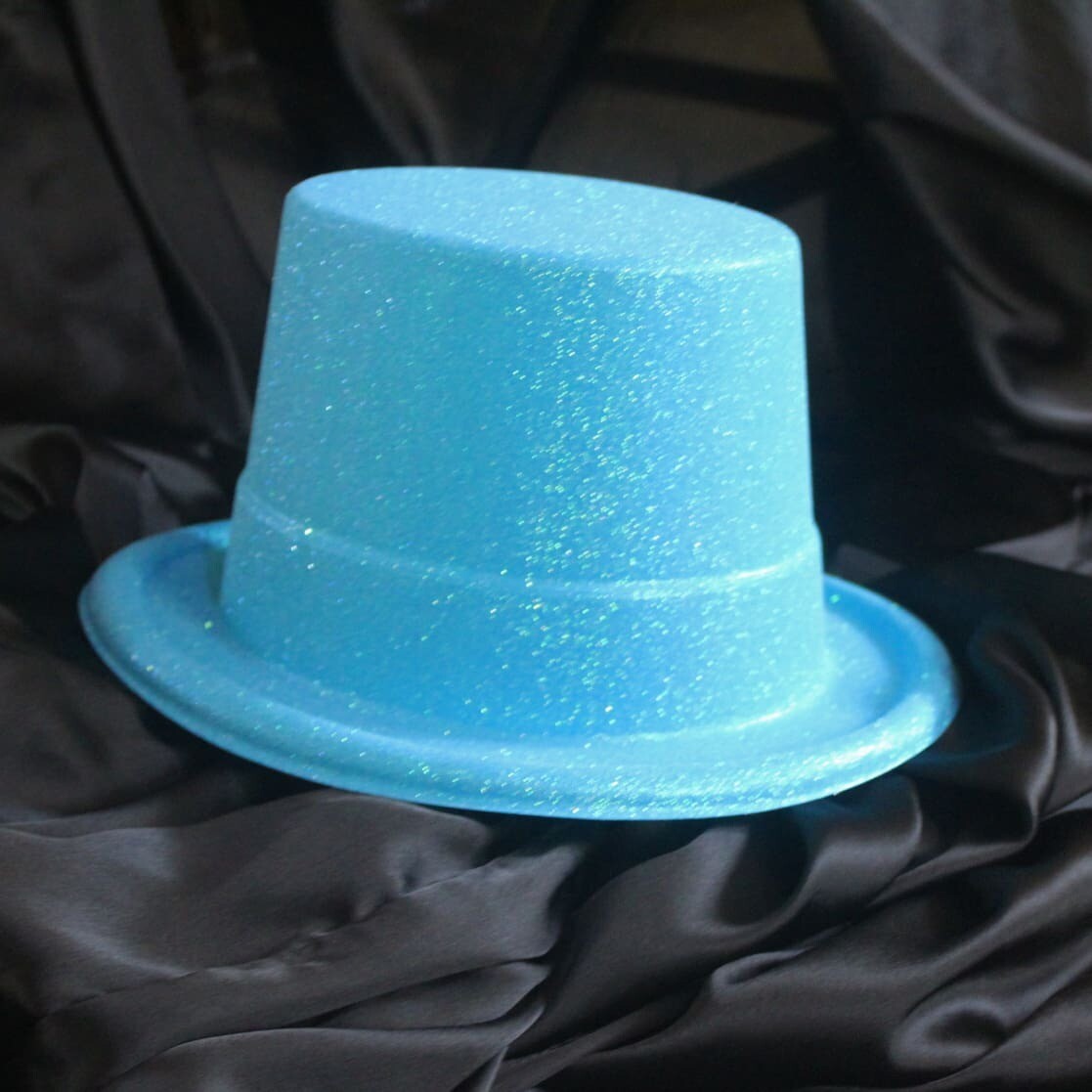 Glitter Top Hat - Blue
