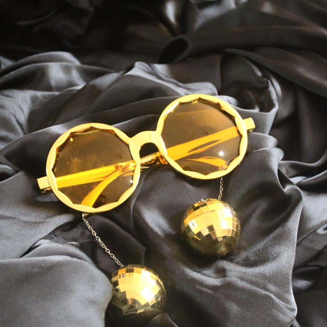 Disco Goggles with Dangling Disco Balls