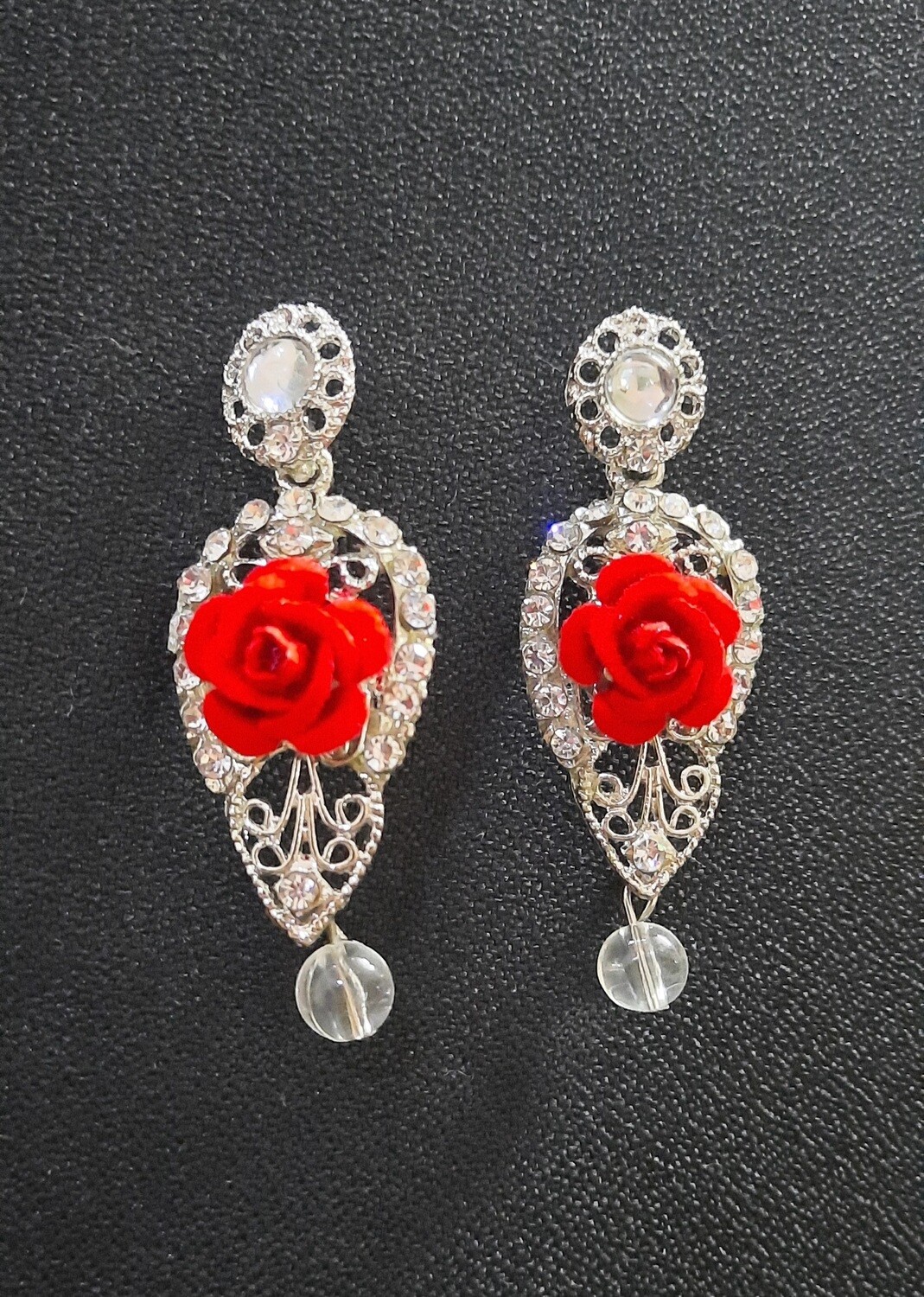 Studded Rose Earrings