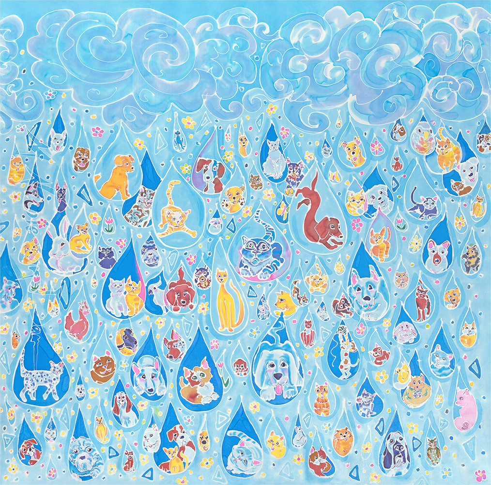 "Raining Cats & Dogs &" Limited Edition Giclee Print 00133