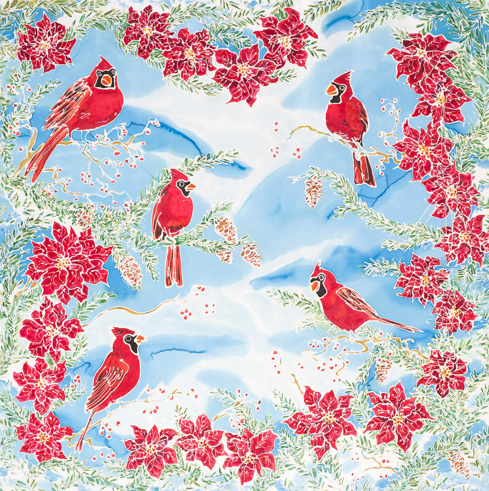 "Cardinal Christmas" Limited Edition Giclee Print 00137
